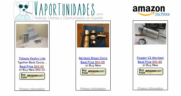 Amazon mods atomizadores