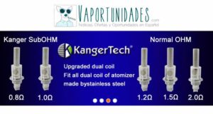 Kanger kangertech new nuevas resistencias subohm
