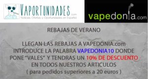 Vapedonio oferta rebajas verano