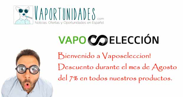 Vaposeleccion bienvenida desceunto agosto