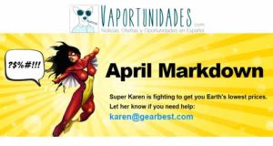 Abril ofertas gearbest