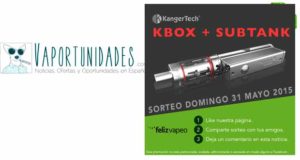 Sorteo, felizvapeo, kanger, subtank, kbox, facebook