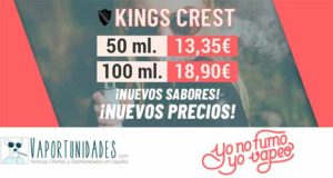 Kings crest - bajada de precios en yonofumoyovapeo