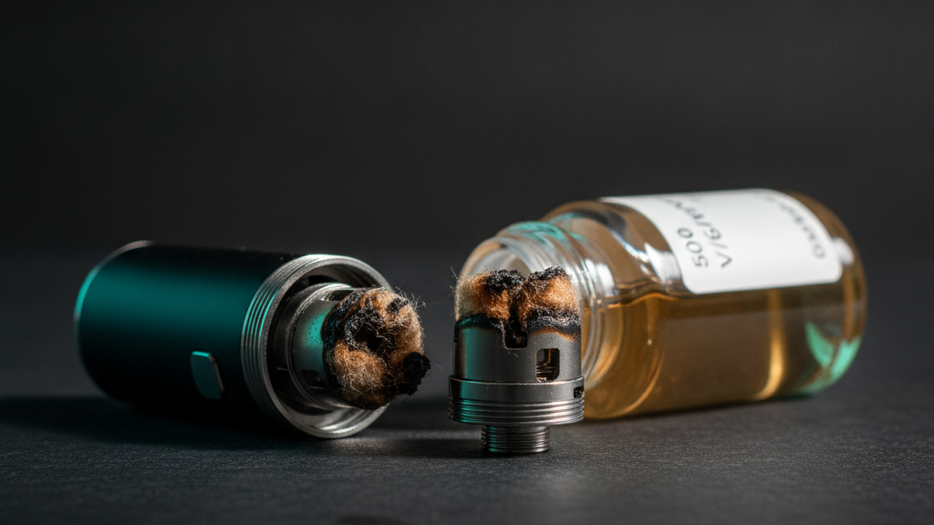 5 causas que dejan a tu vaper recargable con sabor a quemado (y soluciones rápidas)